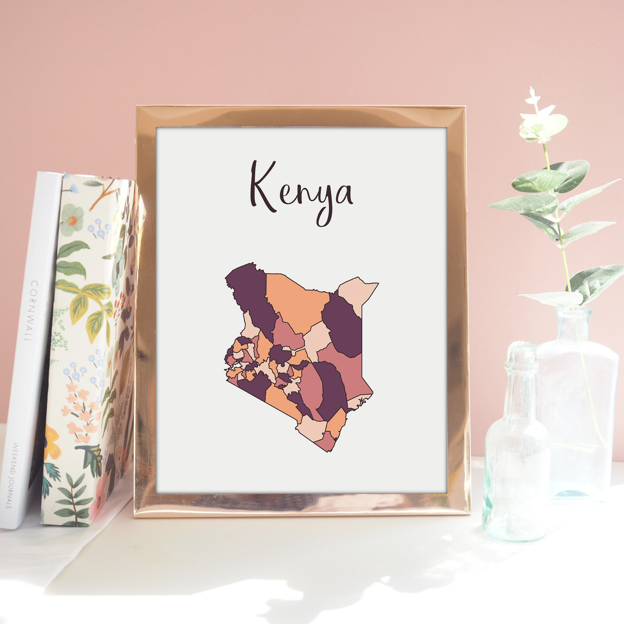 Kenya Map Print Kenya Wall Art Kenya Art Kenya Poster Etsy Polska