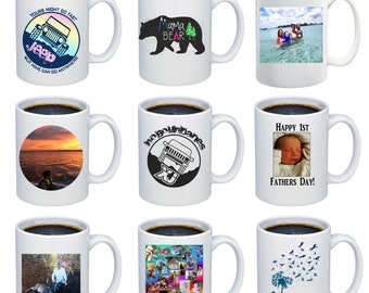 Custom mug, Custom mugs, custom coffee cup, custom coffee mug, name mug, personalized mug, design your own mug, picture mug,
