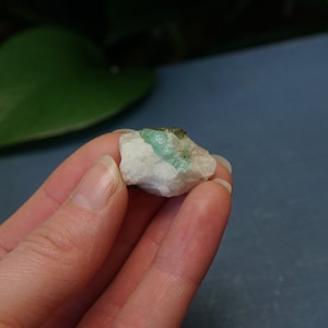 Emerald Crystal on Matrix, Natural Emerald Specimen with Biotite (Black Mica)