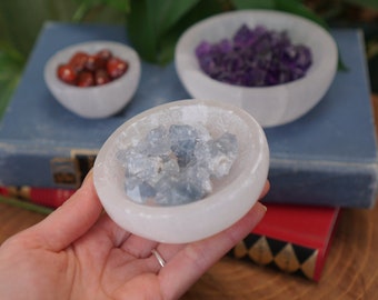 Selenite Bowl ~ 3 in - US FREE SHIPPING