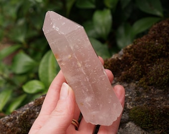 Pale Pink Lithium Quartz Crystal - Emotional Balance & Healing