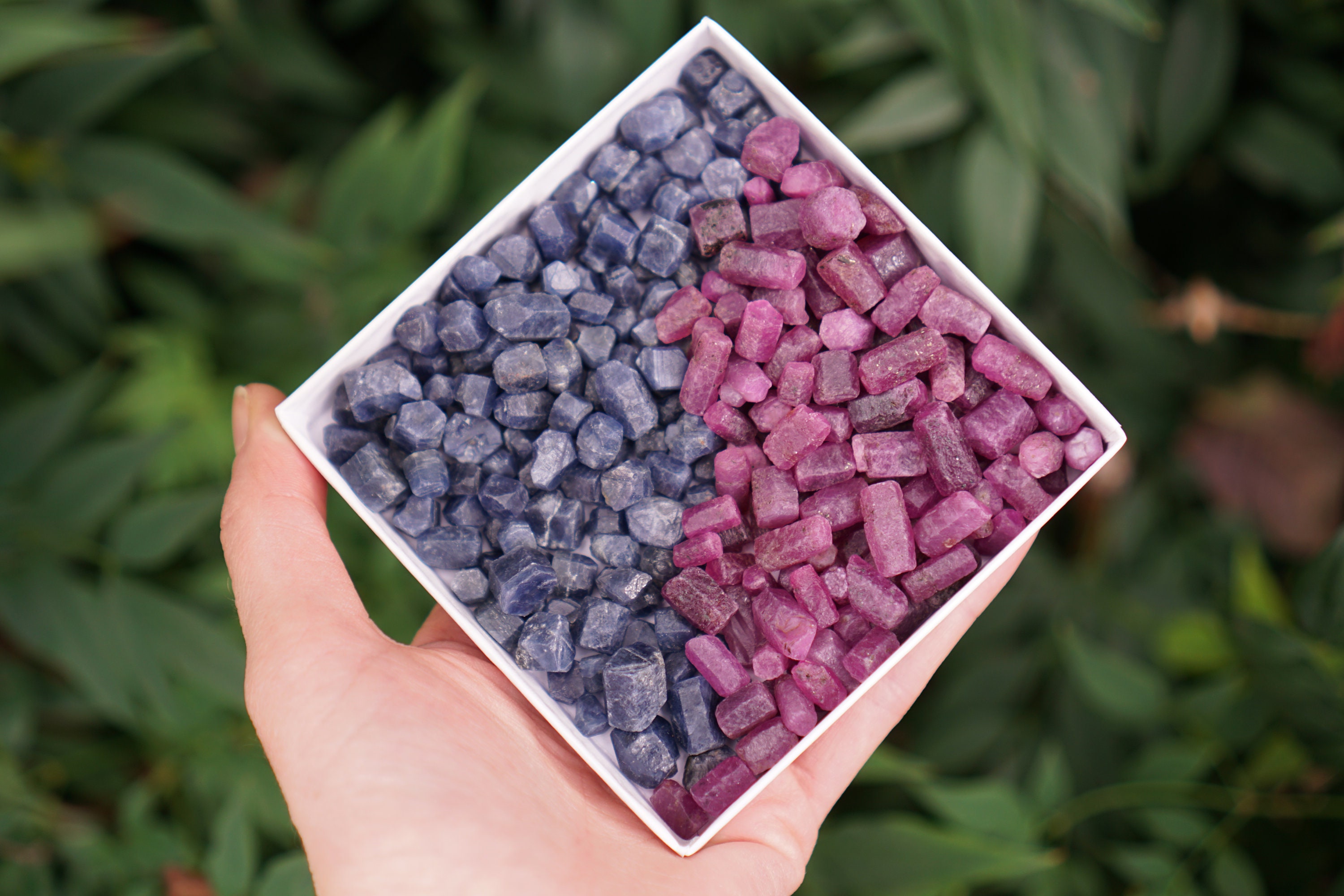 Mixed Ruby & Sapphire Crystals Etsy