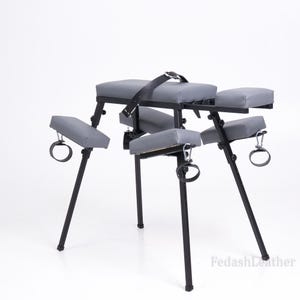 Banco básico para jogos de bondage, mobiliário BDSM robusto, banco sexual ajustável, mesa e cama para bondage para casais ou exploração individual.