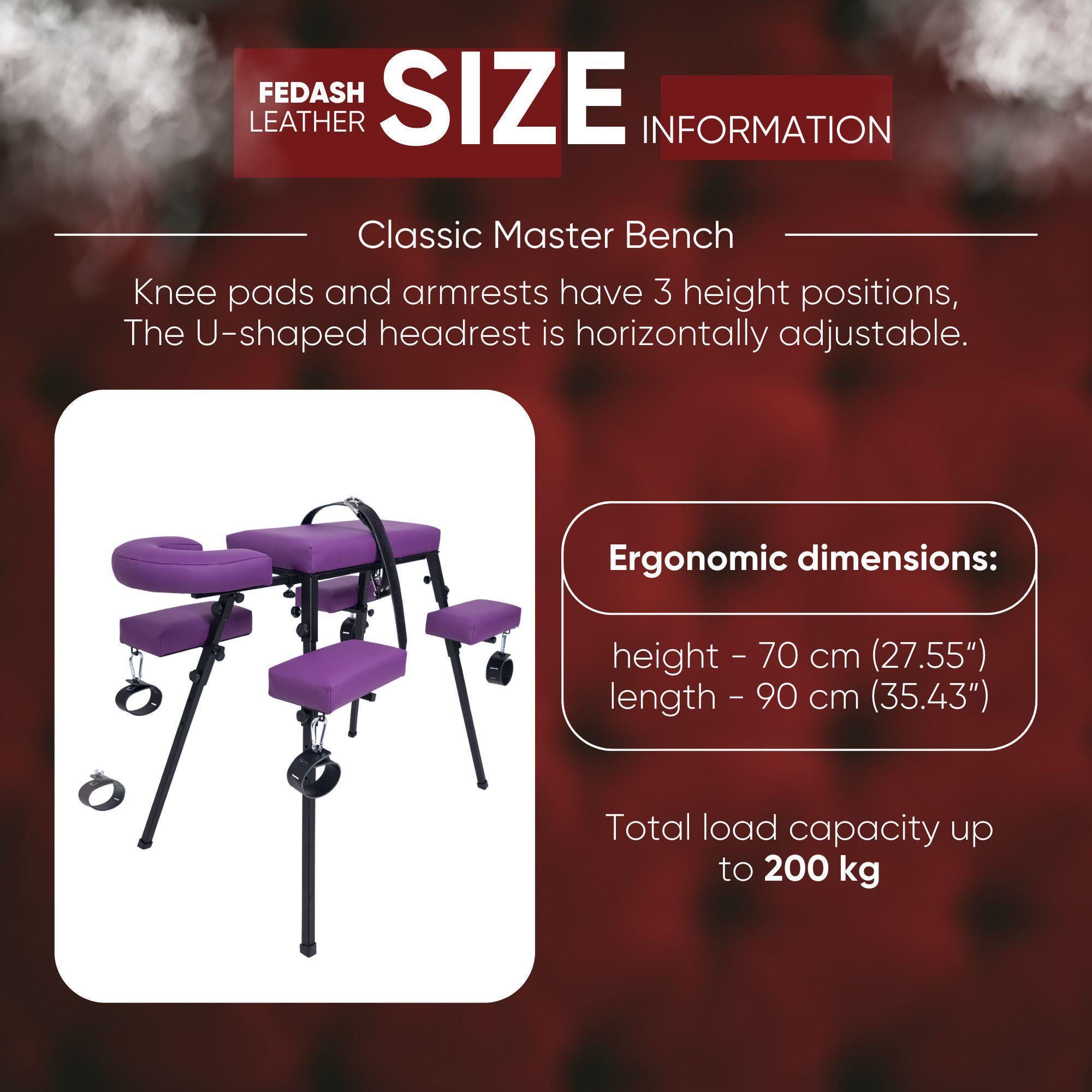 Intimancy Bench Sex Bench as a BDSM Furniture, Classic Bondage Bench With U Shaped ...