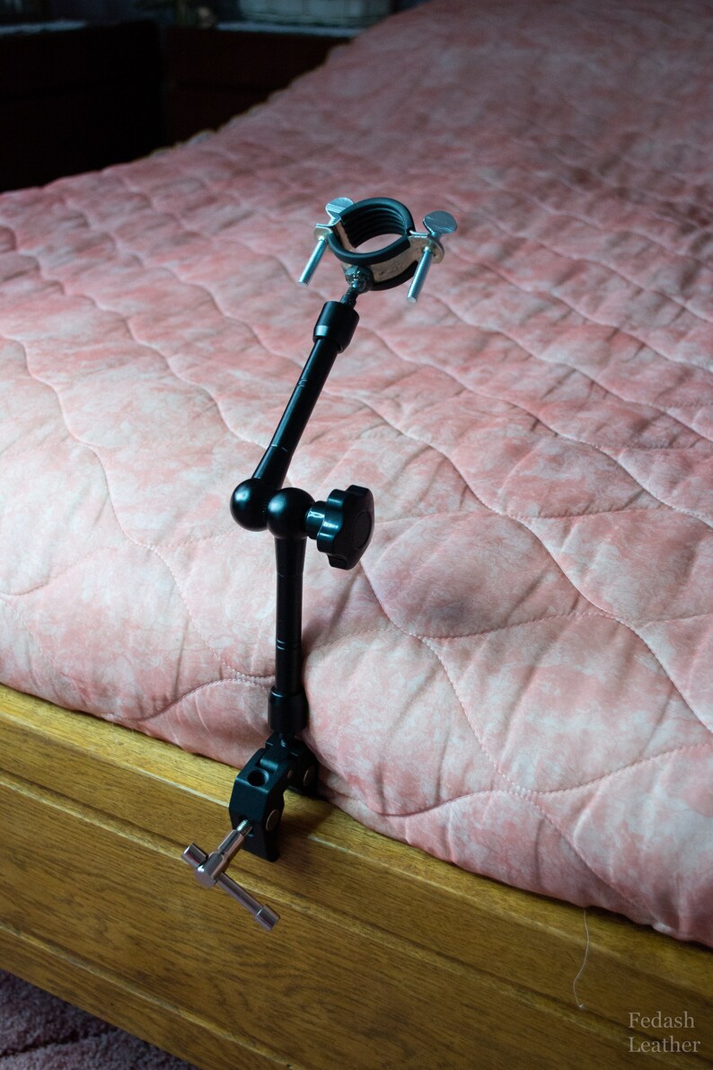 Vibrator Holder Metal Dildo Stand for Bed Adjustable Mount Holder for