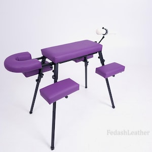 Verstellbare Erwachsenenpositionierung Sex Bank, langlebiger Stahlrahmen BDSM Möbel, klassische Spielbank Spanking für kreative Paare Aktivitäten