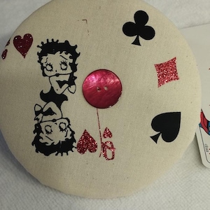 Porte-cartes à jouer belote rami tarot tissu panthère doré