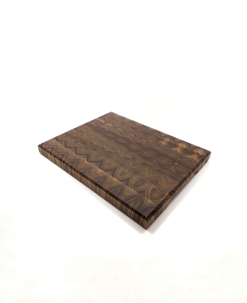 Cutting Board Butcher Block End Grain walnut Engraved Family Name Anniversary Gift Wedding Gift Appreciation Gift Valentines Gift