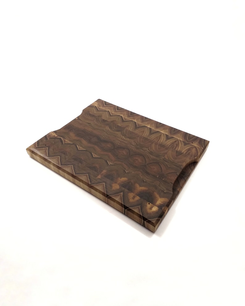 Cutting Board Butcher Block End Grain walnut Engraved Family Name Anniversary Gift Wedding Gift Appreciation Gift Valentines Gift