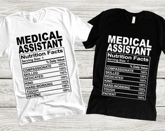 Medical Assistant Nutrition Facts SVG PNG JPG - No Physical Item Will Be Sent