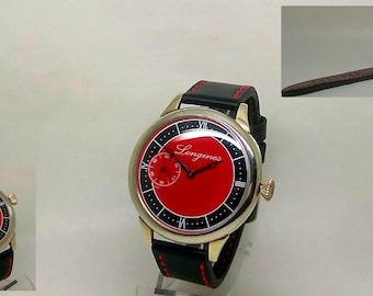 Longines Switzerland wristwatch vintage 1928 mechanical 15 jewels. Serviced and running great!