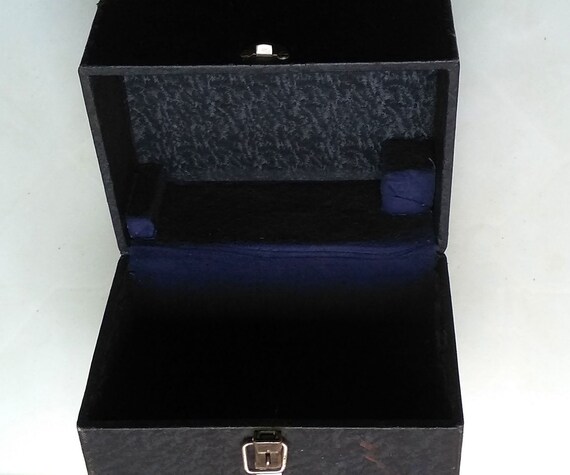 Soviet Military Vintage Wooden Black Box Container 22x15x18