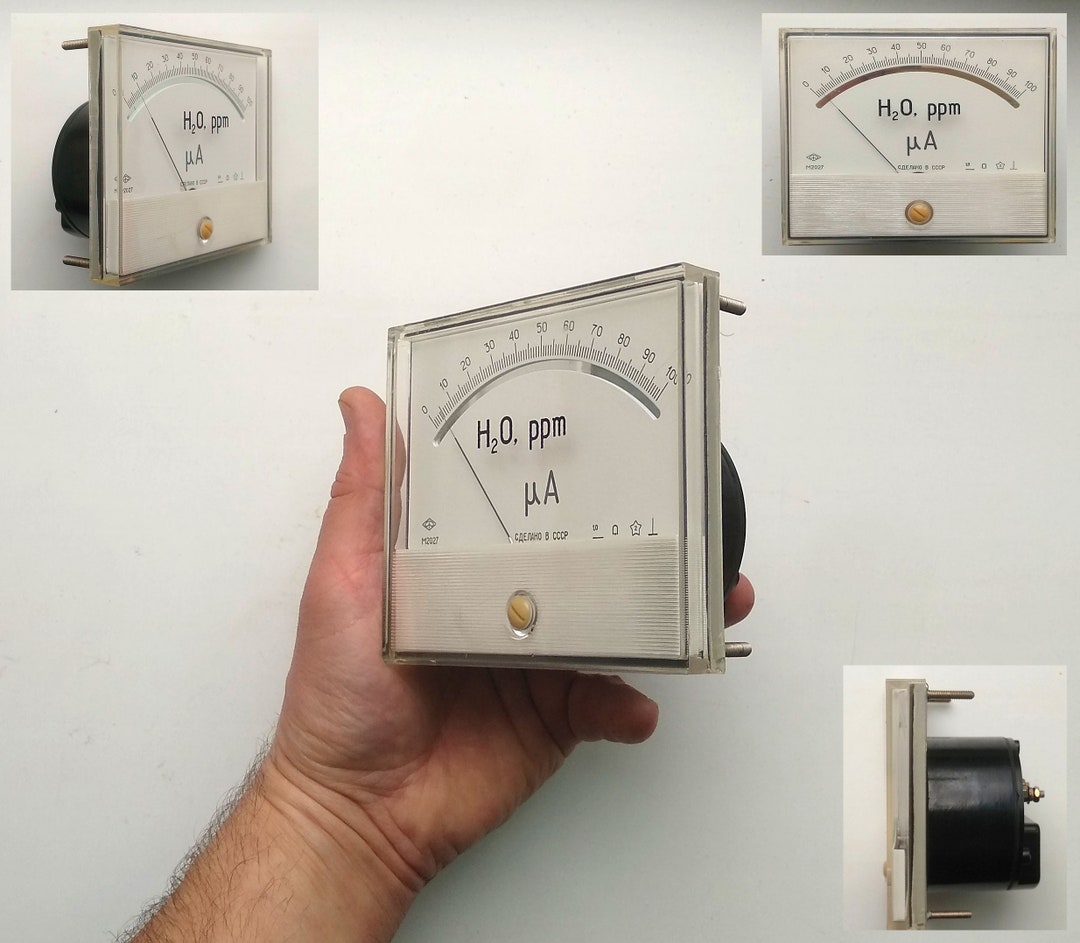 Soviet Meter Soviet Scientific Instrument Vintage 70s Ammetermeter, Voltmeter ...