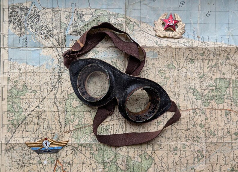 Military Russian Vintage 60s Goggles With Ventilation, Protective ...