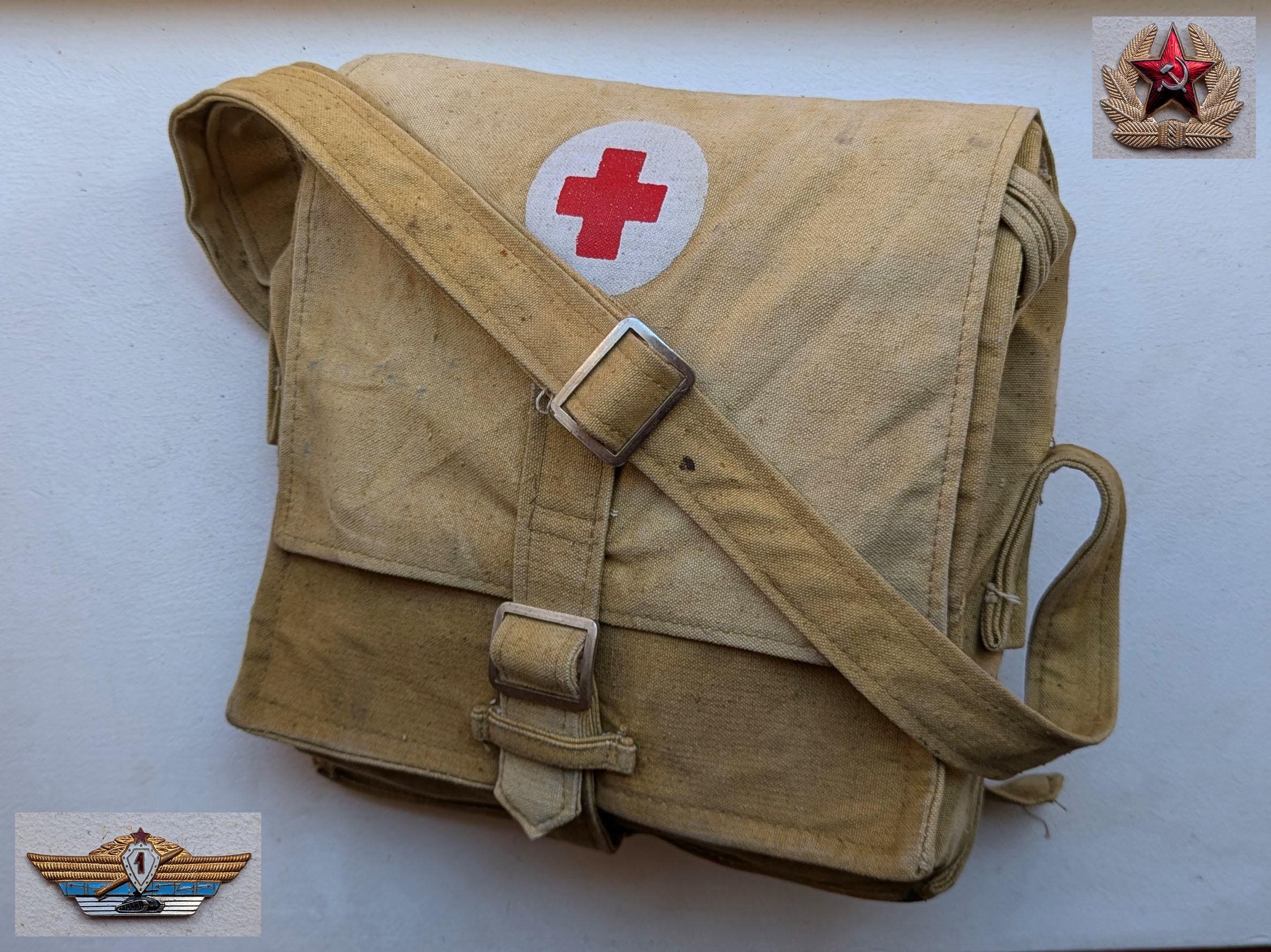 Soviet Vintage 70s Military First Aid Bag Was Captured From