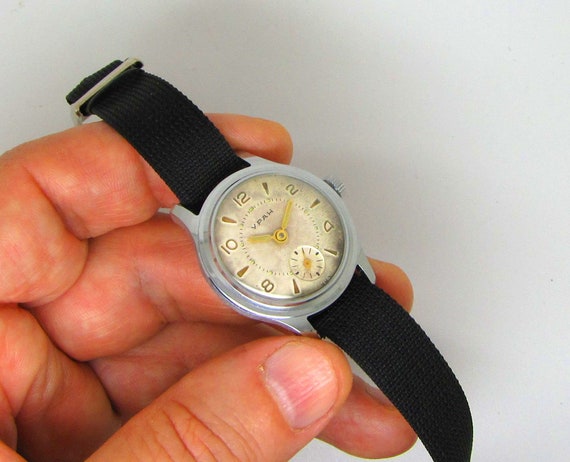 Vintage 50s Soviet Uran Wostok space wristwatch. … - image 10