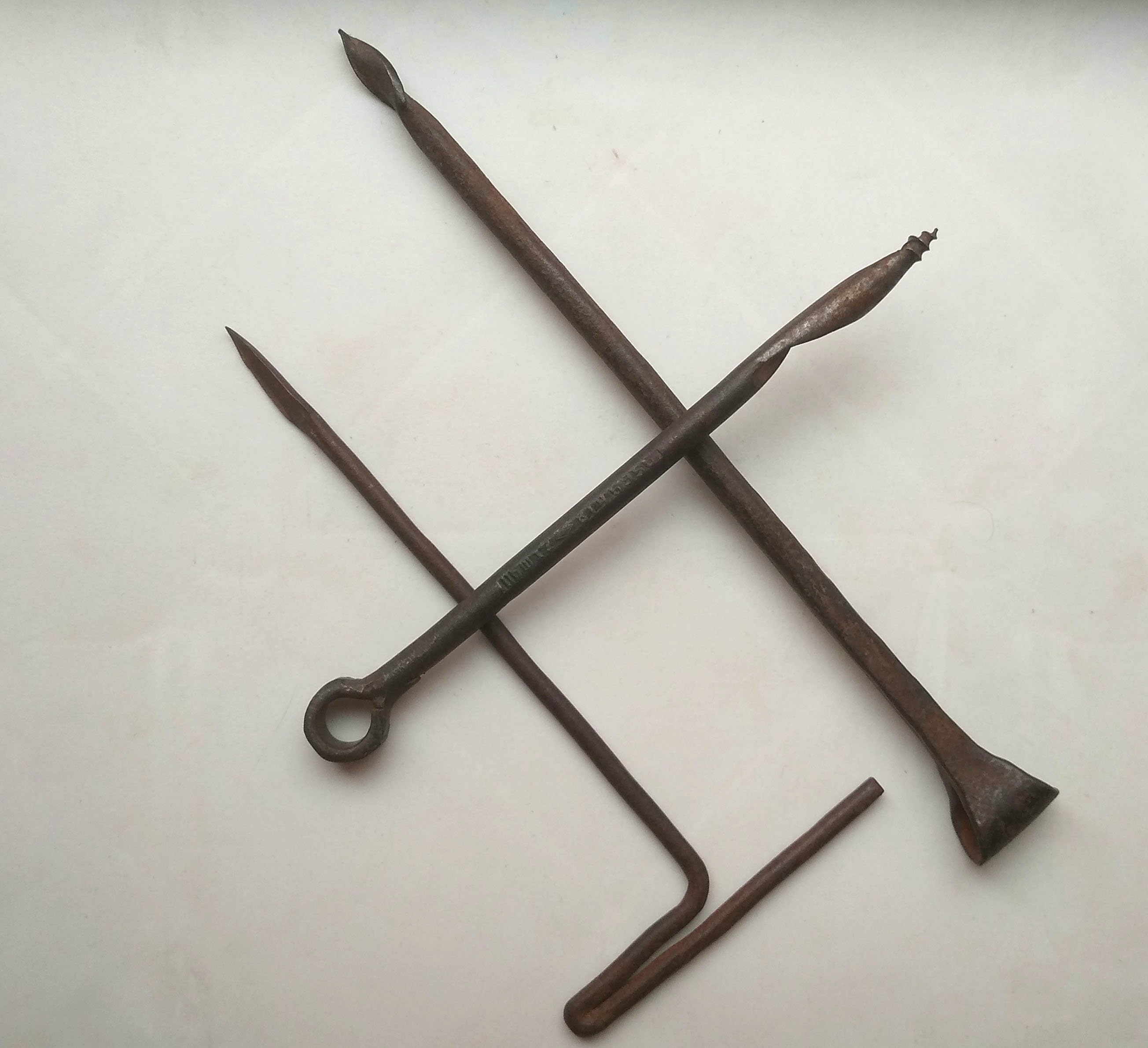 Soviet Russian Vintage 40s Hand Drills, Primitive Rust Tools, Lot of 3 ...
