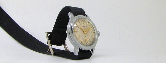 Vintage 50s Soviet Uran Wostok space wristwatch. … - image 3