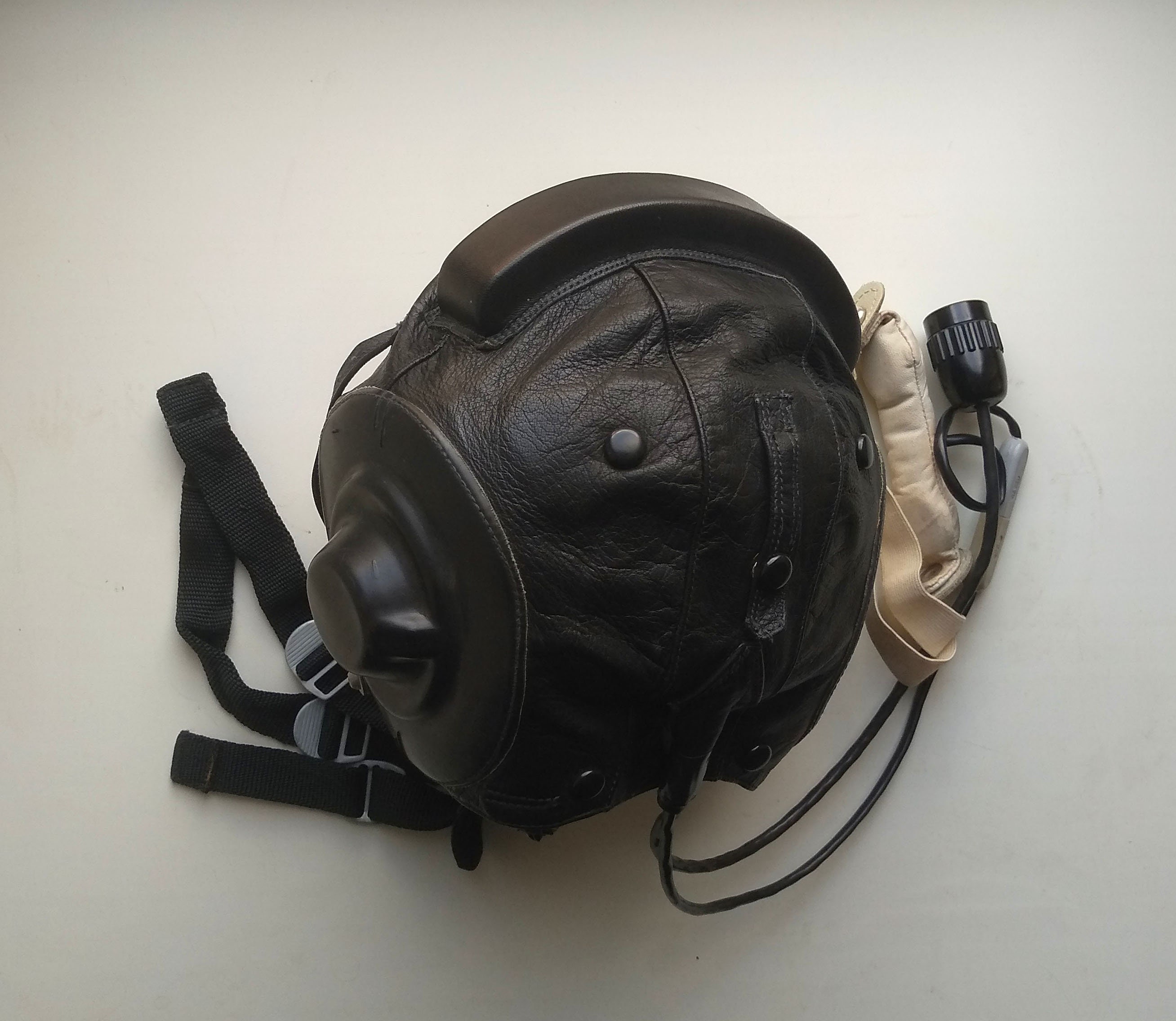 Soviet Flying Helmet Military Vintage 90s Mig Pilot Summer Black