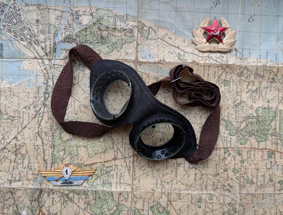Soviet Military Vintage 60s Goggles With Ventilation W/ Box