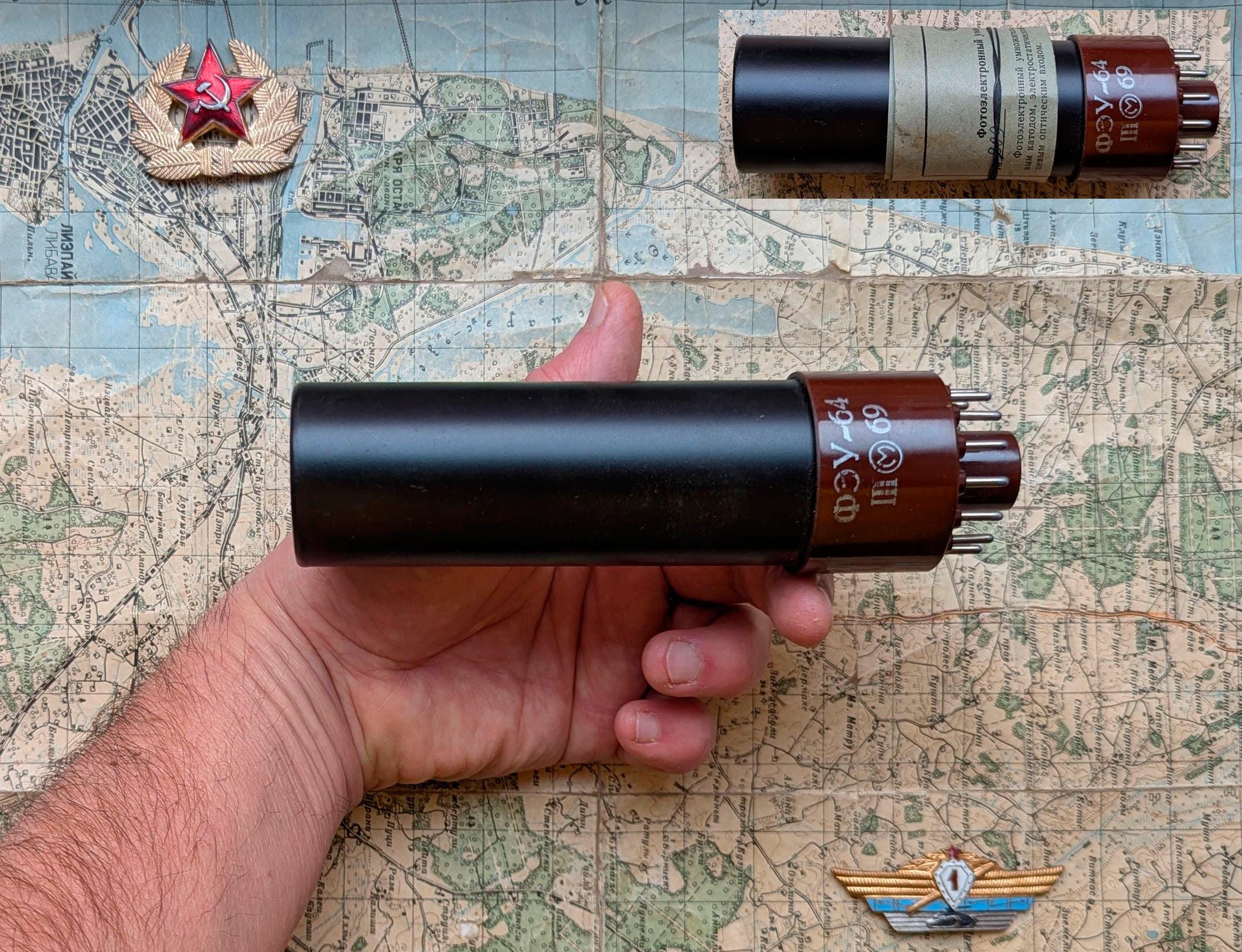 3本セット Soviet Russian Military Vintage 60s Photomultiplier ФЭУ-64 With