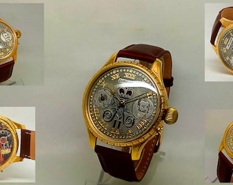 Switzerland Longines antique 1900s engraved watch mechanical swiss movement 15 jewel w/ heavy gilt case. Serviced and running great!
