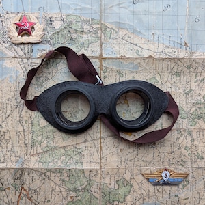 Vintage Cold War Goggles - Etsy