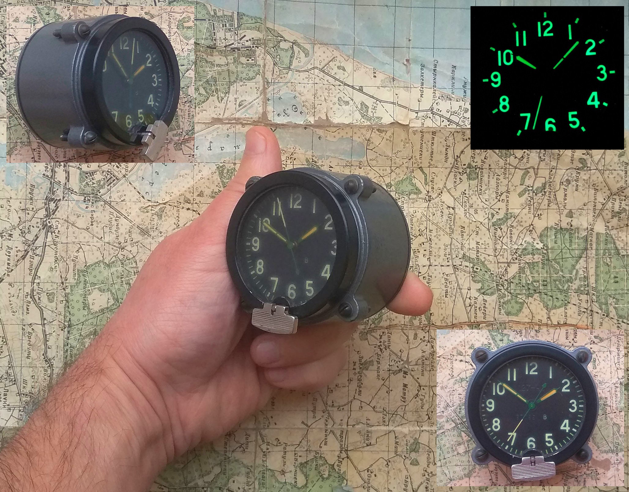 flugzeuguhr uhr mit flugzeug