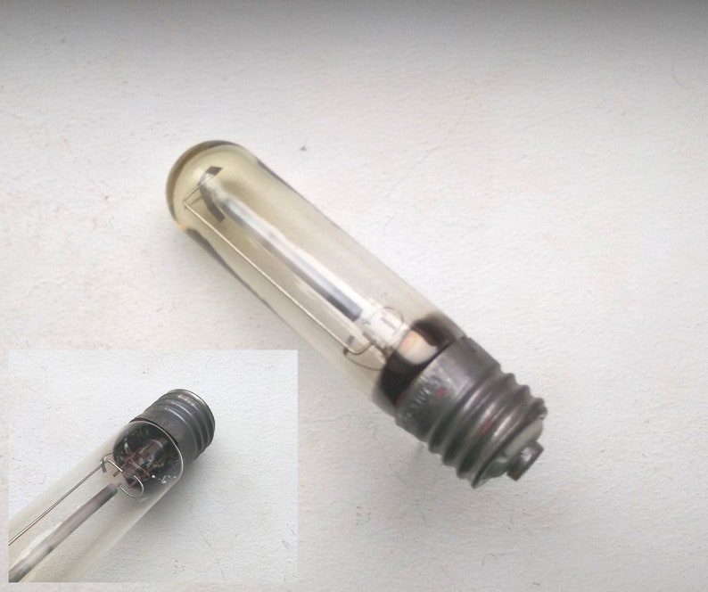 Soviet Vintage 90s Industrial Light Bulb Dnat-100, Sodium Lamp. Made in ...