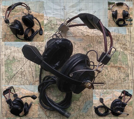 Military Soviet Russian Aircraft Airplane Pilot Headset