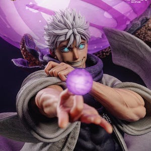 Gojo Satoru Harzfigur – 40 cm Sammlerstück – Exklusive Jujutsu Kaisen Statue – Handbemalt – Anime-Ausstellungsmodell