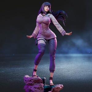 Hinata Hyuga 1/6 Scale Resin Garage Kit | Hand Painted Naruto Shippuden Anime Figure Collectible