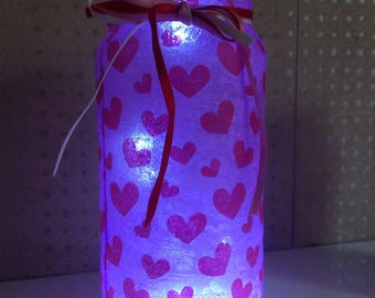 Upcycled glass jars