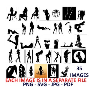 Female Silhouette,Digital Download,Female SVG, Woman Vector, Lady Outline, Girls SVG, Black silhouette clipart, Instant download svg png jpg