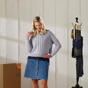 CROCHET PATTERN Pullover Top Crochet Pattern for Pullover Sweater Spring Fever Pullover Crochet Pattern by Sentry Box Designs image 6