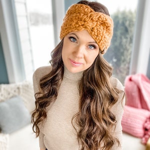 CROCHET PATTERN/ Glacier Twist Headband