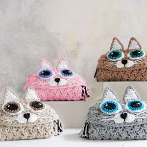 CROCHET PATTERN / Hooded Cat Blanket image 5