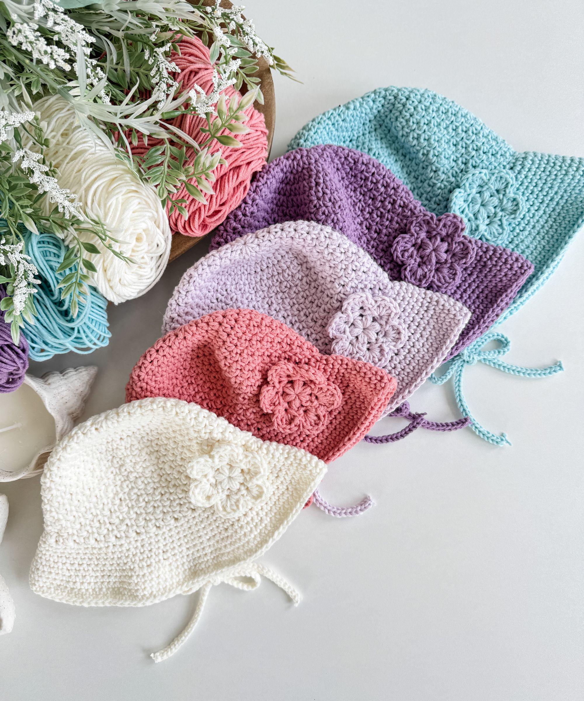 Flower Crochet Bucket Hat - Etsy display picture 2