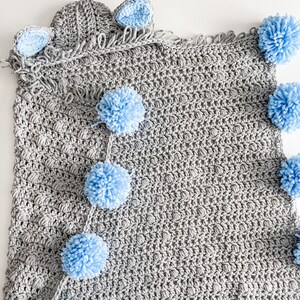 CROCHET PATTERN / Hooded Lamb Blanket image 5