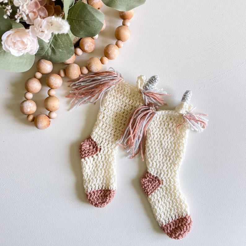 CROCHET PATTERN for Unicorn Poncho and Crochet Socks / Crochet Halloween Costume image 3