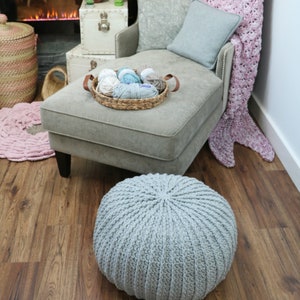 CROCHET PATTERN Floor Pouf pdf digital download image 4