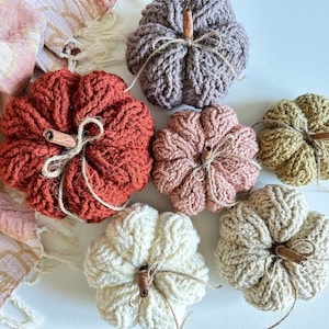 CROCHET PATTERN & VIDEO / Cozy Cottage Cable Pumpkin Pattern, crochet pumpkin pattern, crochet cables, home decor, gift ideas