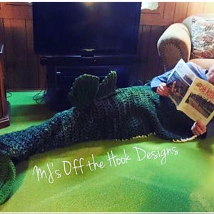 CROCHET PATTERN Large Mouth Bass Blanket Crochet Pattern for Bass Fish Large Mouth Bass Blanket Crochet Pattern MJ's Off The Hook Design image 2