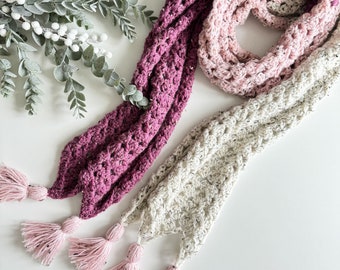 CROCHET PATTERN// Colour Block Granny Scarf, Granny Chevron Stitch Scarf, Crochet Scarf Pattern