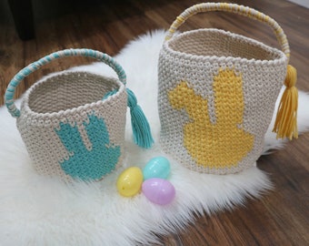 CROCHET PATTERN Easter Bunny Basket