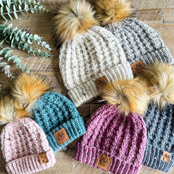 CROCHET HAT PATTERN / Winter Wonder Cable Hat crochet pattern / Hat pattern includes sizes for babies, children, teens, women and men
