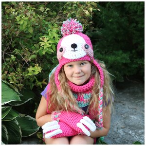 CROCHET PATTERN Sloth Hat, Cowl and Mitten Set image 4