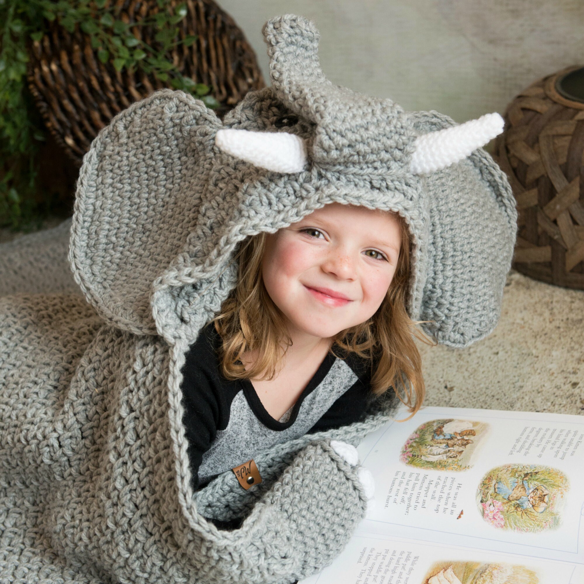 CROCHET PATTERN Hooded Elephant Blanket Etsy