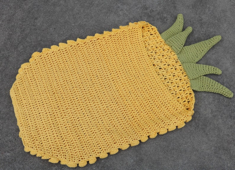 CROCHET PATTERN Pineapple Blanket Cocoon / crochet pineapple / pineapple rug / pineapple cocoon / pineapple blanket / pineapple sleeping bag image 5
