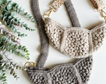 CROCHET BAG PATTERN / Granny Square Crossbody Bag Crochet Pattern